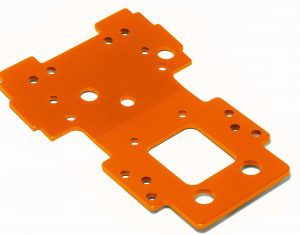 105892 BULKHEAD LOWER PLATE 2.5mm (ORANGE)