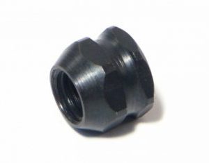 86076 PILOT NUT 1/4-28X8.5mm (BLACK/1pc)